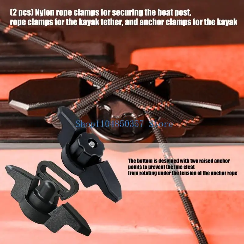 

652F Secure Watercrafts Rope Cleats with Antislip For Outdoor Activity Compacts