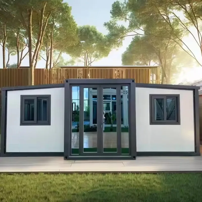 20ft Ready Made Folding House Full Set Configuration Prefab Home With Wiring Toilet For Ready To Use Living And Office