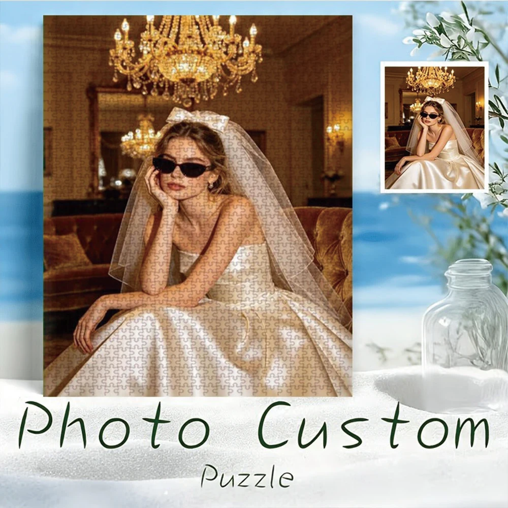 35/300/500/1045pcs Personalized Custom Photo Puzzle Family Photos Couple Custom photo puzzle