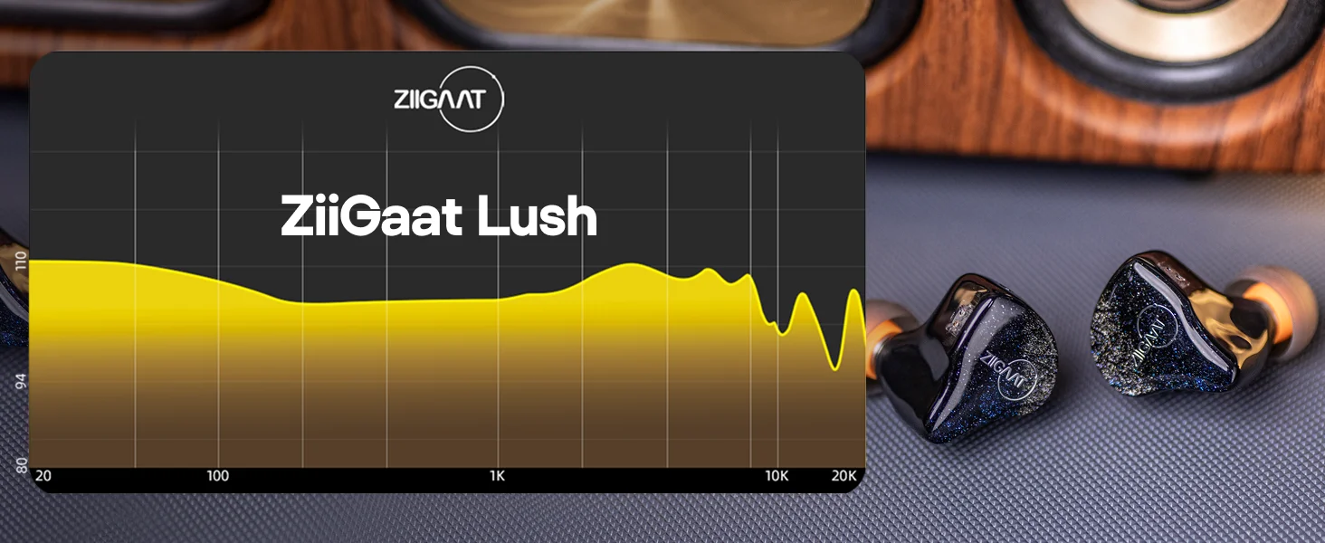 ZiiGaat Lush Studio 1DD+4BA Hybrid-IEM-Hifi-Kopfhörer, kabelgebundene Ohrhörer mit neutraler Tonalbalance für Hören – Detail 2