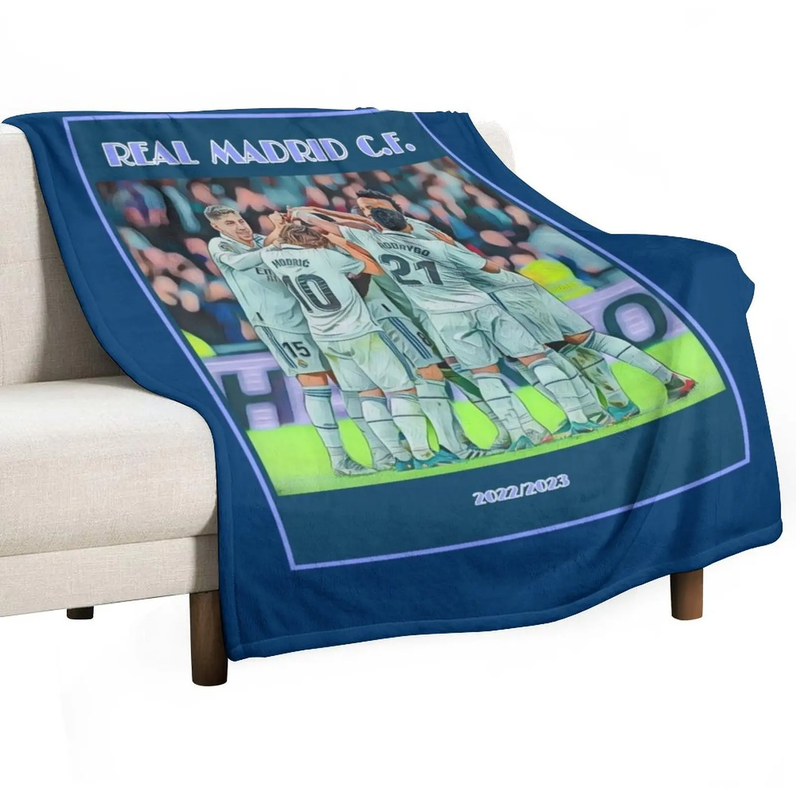 

Rea Madrid players team celebration goal Throw Blanket for winter Soft Beds Blankets