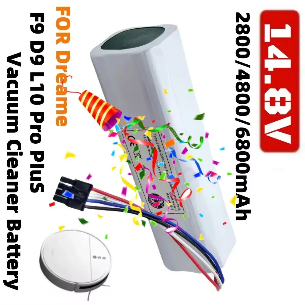 

for Xiaomi Mijia and Dreame F9 D9 L10 Pro Plus X10+PLUS B101CN OMNI 1S S10 S20 X10 14.8V 6800mAh Battery Sweeping Mopping Robot