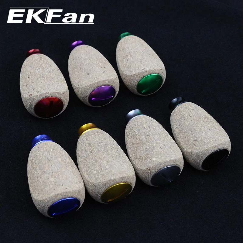 EKFan 1 Stück 42mm Kork-Holz-Kurbel für Spinn- und Baitcasting-Angelrollen (A/S/D) mit 7*4*2,5mm Lager, DIY-Teile für Köderrollen – Detail 3