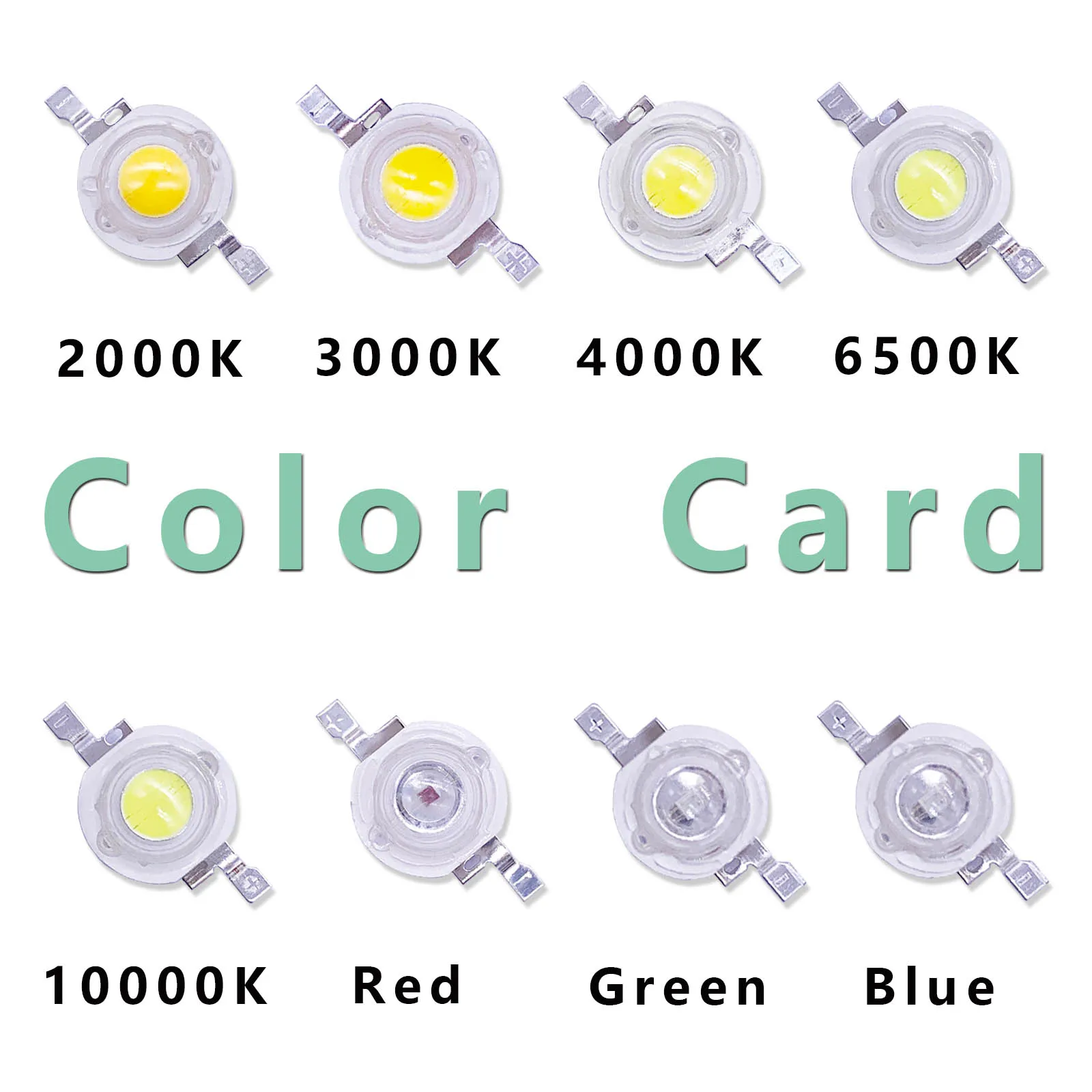 Imagem -03 - Potência Total Led Diodo Luz Leds Chip Spotlight Kit Diodos Lâmpada para Faça Você Mesmo Led Rgb 1000 Peças um Lote 1w de