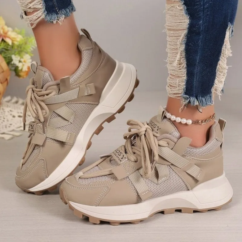 Breathable Mesh Women Casual Shoes Outdoor Fitness Platform Sneakers Walking Jogging Trainers New Fashion Sports Running Shoes