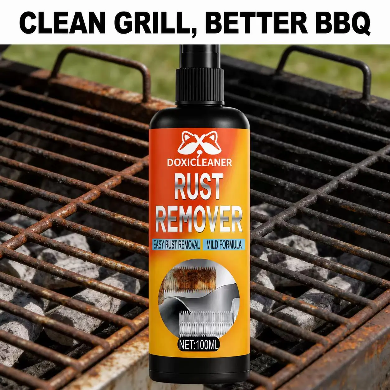 Multi-Purpose Rust Remover Spray Anti-Rust Lubrication for Metal Car Bike Household Hardware Tools Maintenance Protection Care