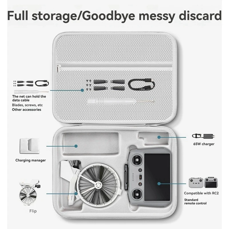 Best-Drone Carrying Case For DJI Flip Dustproof Storage Organizer With Shoulder Straps Protective Bag For Drone Accessories