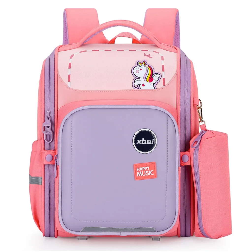 Mochilas escolares para estudiantes de primaria para niños y niñas de los grados 1236, bolsa reductora de carga y protección de la columna vertebral, grande c