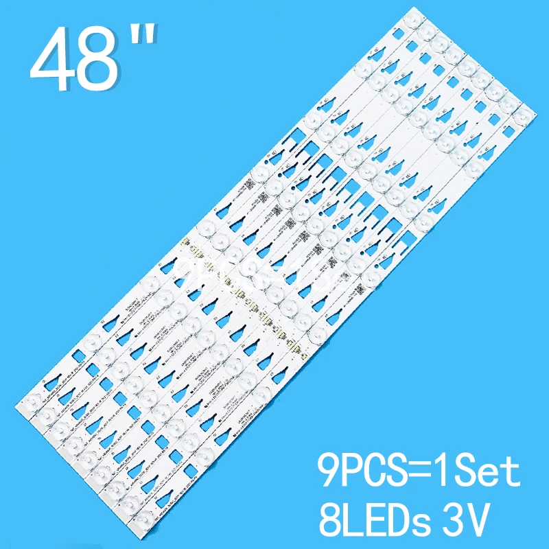 Imagem -01 - Conjunto de Luzes Led para tv 537 mm 8leds 48fz5633 48fs3700 4c-lb4808-yha 006-p2k2069a Novo conjunto de luzes led para tv 537 mm 8leds 48fz5633 48fs3700 4c lb4808 yha 006 p2k2069a novo 01