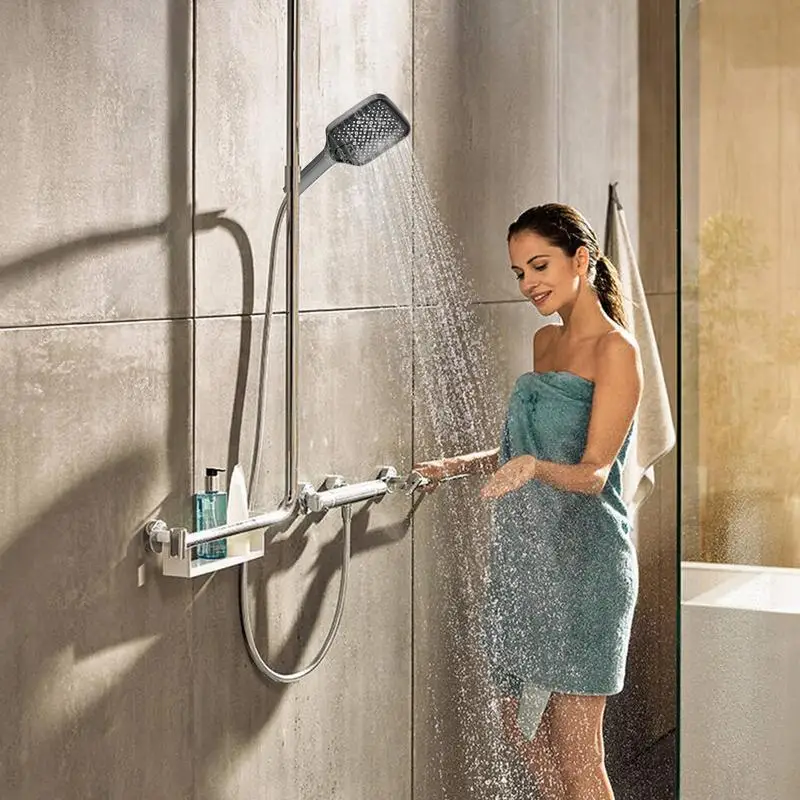 Grande Painel Handheld Rain Shower Head, Pulverizador De Pressão, Poderoso, Limpeza, 4 Modos