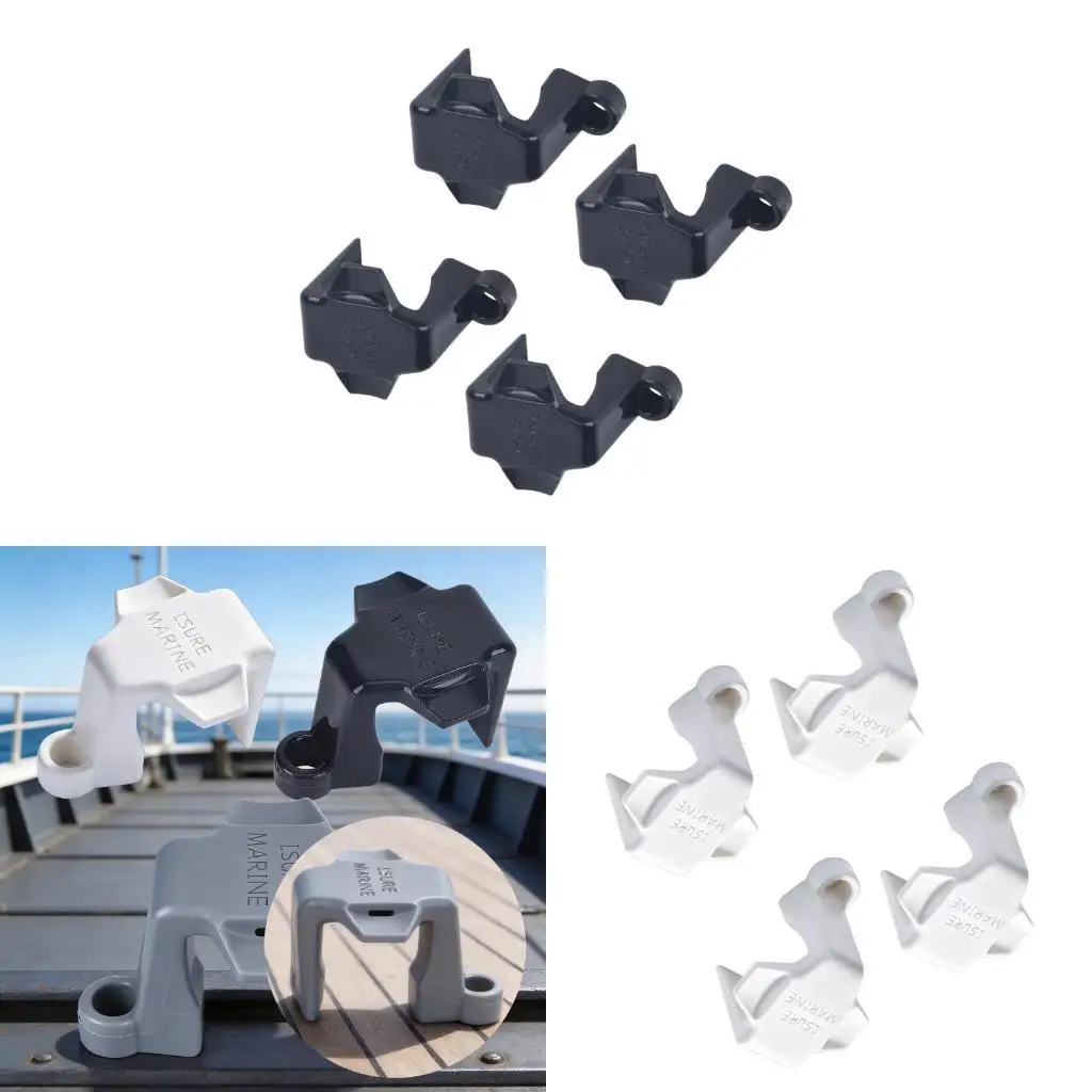 Boat Bumper Clip Set for Square and Dock Tool-Free Docking Use