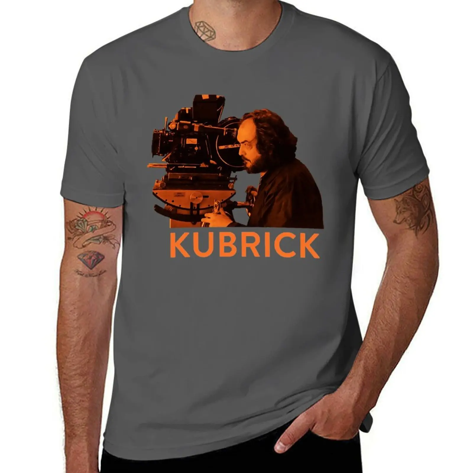 

An the Stanley Camera Behind Orange Kubrick T-Shirt Anti-Wrinkle Short Sleeve T-Shirt
