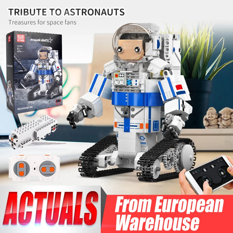 

MOULD KING 13136 Technical Robot Toys The RC Motorized Astronaut Robot Model Building Blocks Bricks Kids birthday Toy Gifts