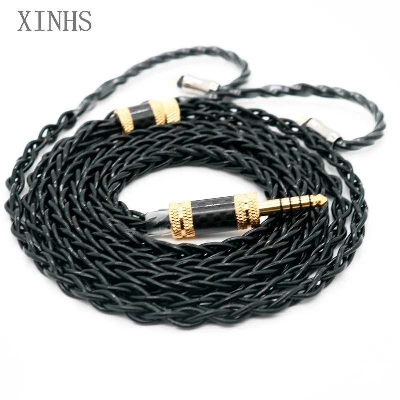 XINHS S04 8-core Six-element alloy wire silver plated palladium copper earphone wire