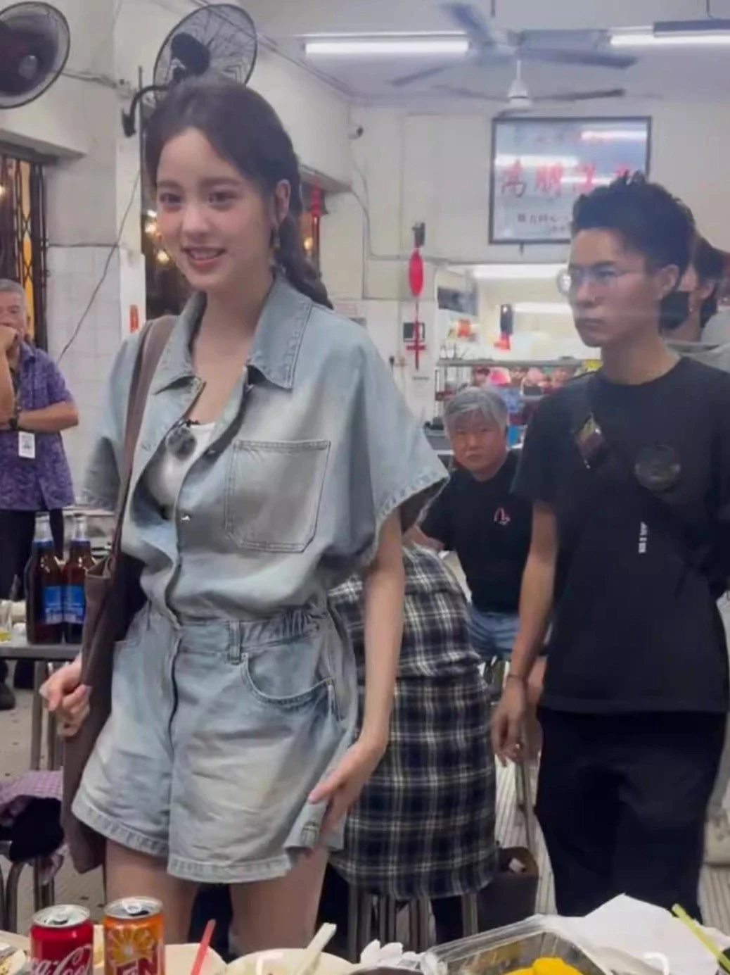 Nana Ou ort Sve Workwear Denim Overalls Women's Summer 2025 New High-End Small Size Faion Set Casual Ele