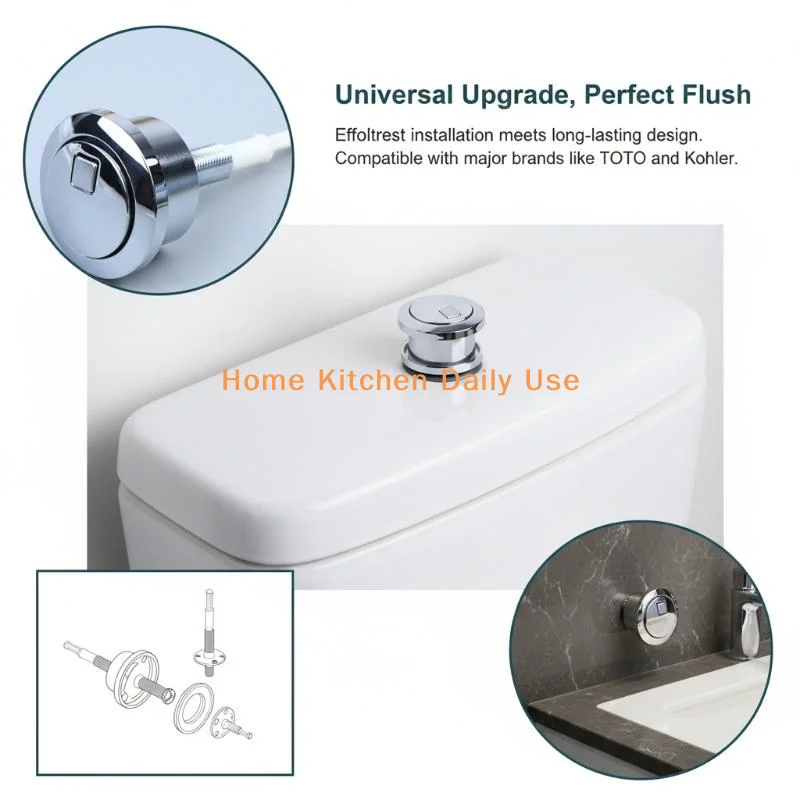 

portableA27F Toilet Flush Button Kit for GEBERIT Water Tank TYP280 Easy Replace ABS Durable Solution for Bathroom Renovation