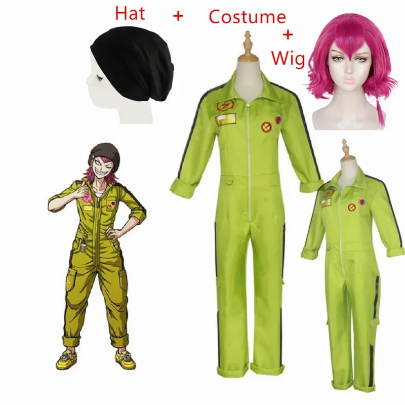 Costume Kazuichi Souda Cosplay Jumpsuits Danganronpa 2 Bodysuit Adult Unisex Halloween Carnival Party Costumes Anime