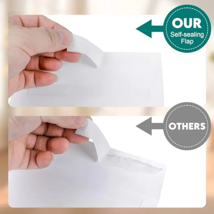 100 عبوة من البطاقات البيضاء الفارغة و100 عبوة من المغلفات مقاس 4 × 6 بطاقات المعايدة والمغلفات مجموعة بطاقات مطوية مع مظروف ذاتي الغلق