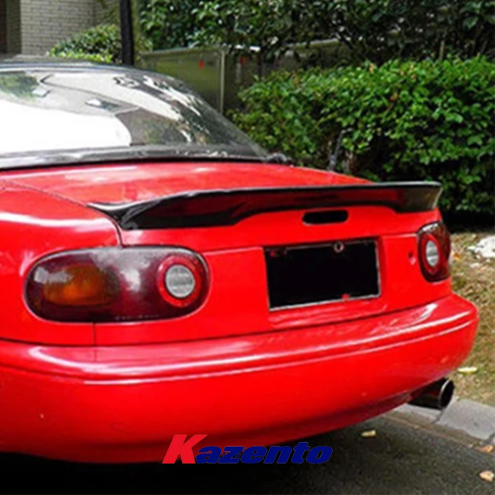 For Mazda MX5 NA MK1 Miata TR Style Ducktail Carbon Rear Trunk Spoiler Wing Lip