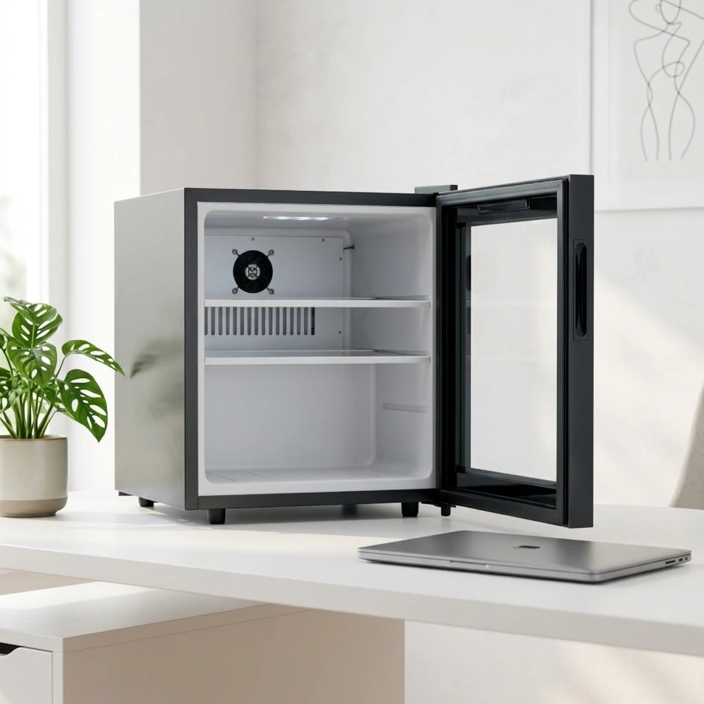 50L Hotel Commercial Mini Refrigerator Compressor Chiller With LED Light for Drink Chocolate Display