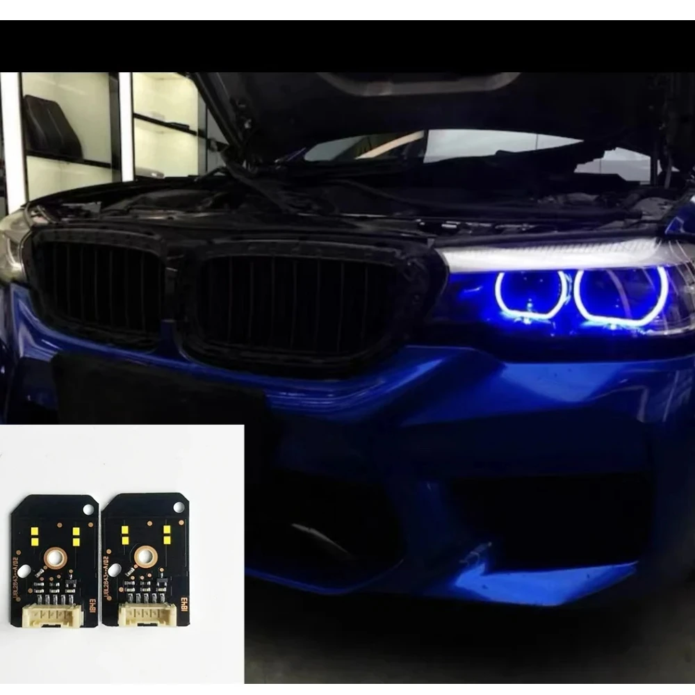 

Non-Adaptive LED Headlight Daytime Running Light Boards For 17-20 BMW 5 Series G30 G31 F90 M5 Red Blue yellow Angel Eyes DRL