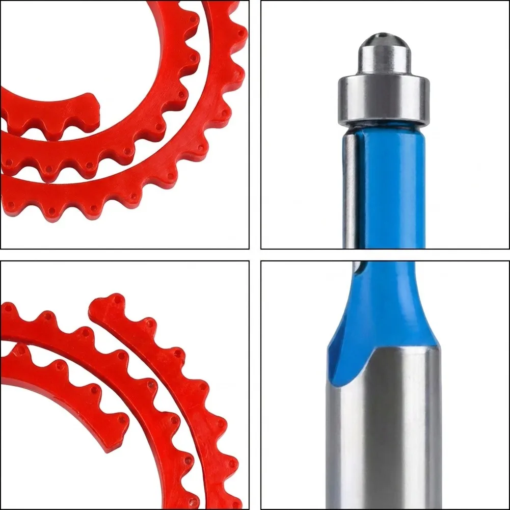 Flexible For Woodworking Gauge for Shape Replication Bendable Rubber + Plastic Profile Tool 1M 2M with 8mm Scraper
