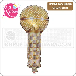 Mini Microphone Balloons Karaoke Inflatable Speaker For 80s 90s Party Decoration Boy Rapper Hip Hop Birthday Party Music Ballon