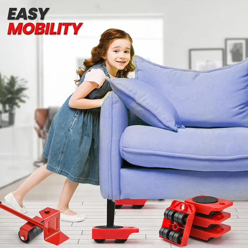 Heavy Furniture Casters Moves Furniture Tool Transport Shifter Moving Wheel Slider Remover Furniture Mover Lifting Roller Wheel