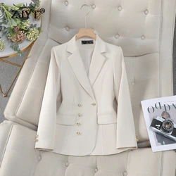 ZJYT Elegant Chic Blazer Mujer Office Women Coat Jacket Long Sleeve Outerwears Veste Femme Autumn 2024 New Korean Fashion Casaco