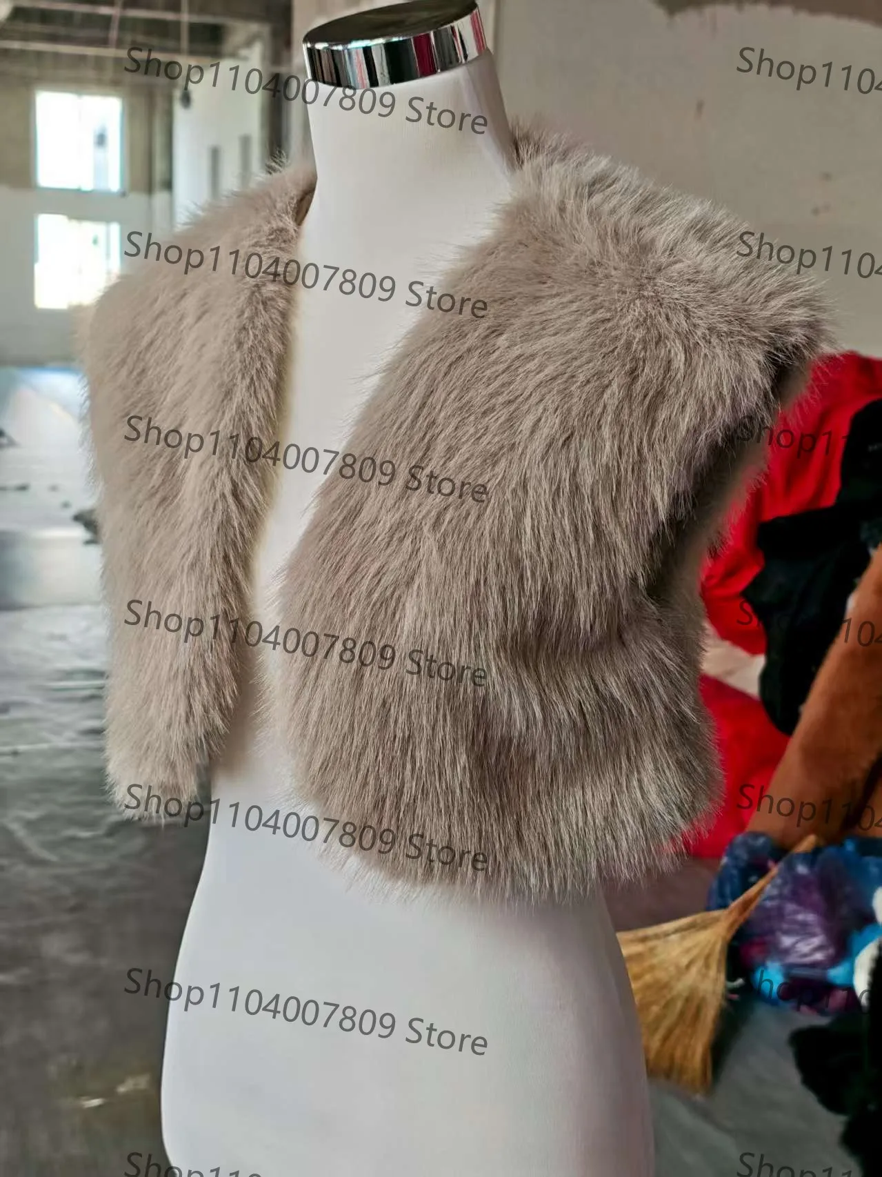 Damskie bezrękawniki z krótkiego, puszystego sztucznego futra, otwarte z przodu, modne kamizelki na jesień i zimę, ciepłe krótkie kamizelki ze sztucznego futra.