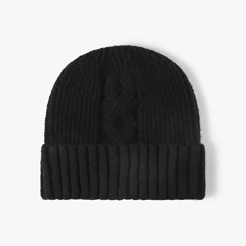 

New Hat Stocking Watch Cap Hugger Toque Head Thick Warm Knitted Autumn Winter Jacquard Outdoor Cold Hat Women Woolen B8M82