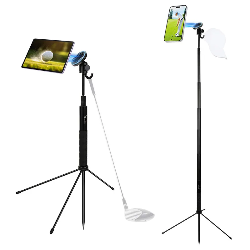 

Popular Windproof Magnetic Phone Holder Golf Selfie Shot Golf Cap Golf Club Hook