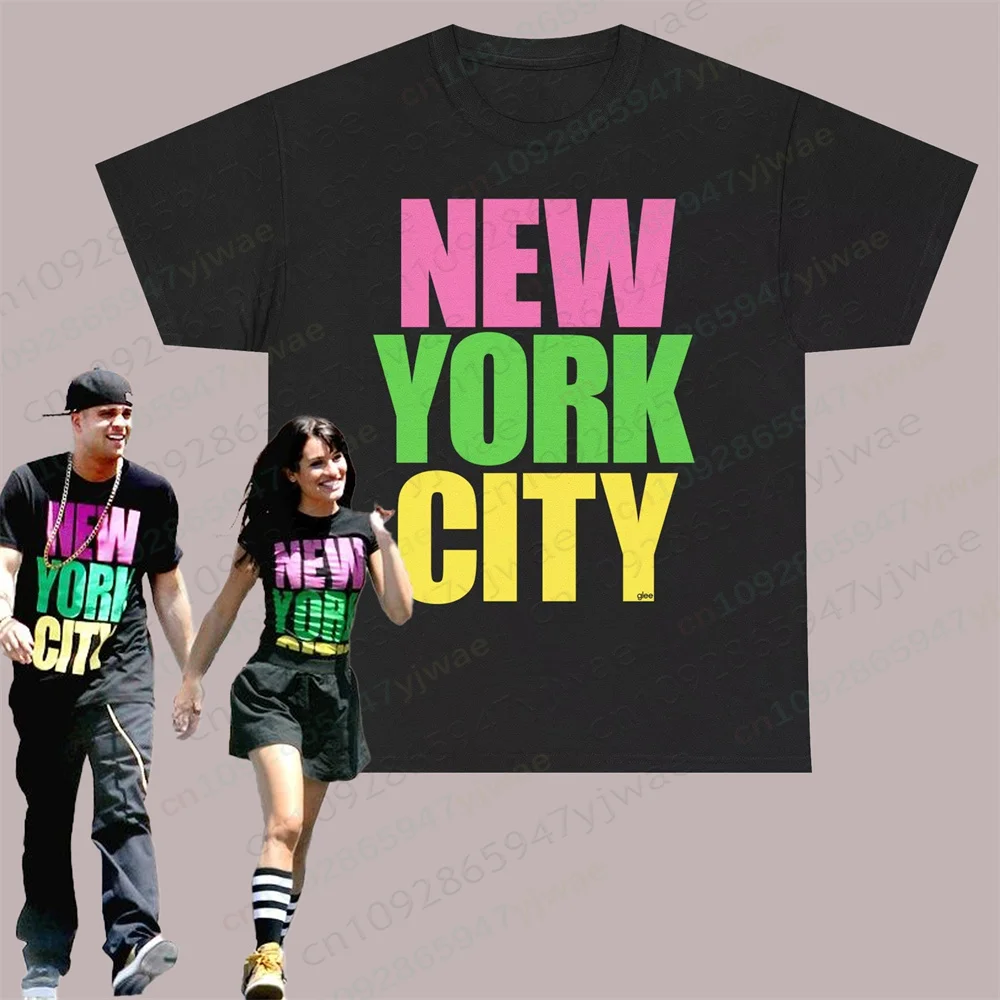 Glee NYC Shirt Empire State Of Mind Live Performance Costume Round Neck Casual Streetwear Y2k Top Summer Men Women Beach T-Shirt