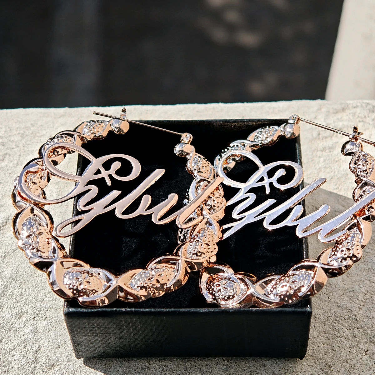 Customized Stainless Steel Jewelry Charming Ladies' Jewelry Custom Name Earrings Fashionable Earrings Banquet Party Accessories