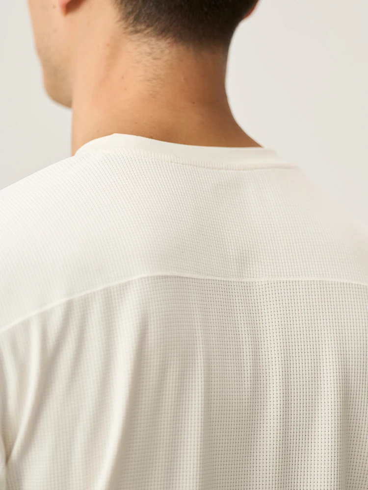 SIMWOOD 2025 Summer New Regular Fit Lightweight 170gsm Quick Dry Waffle Mesh Fabric T-shirts Men Workout Gym Tops image 6