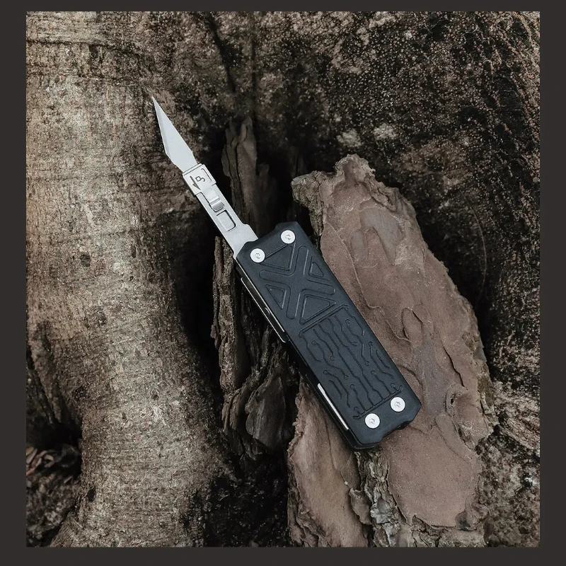 Xiaomi Newest NexTool E1 Pocket Multitool 10 in 1 EDC Multi Functional Tools Replaceable Carving Knifes Folding Scissors Home