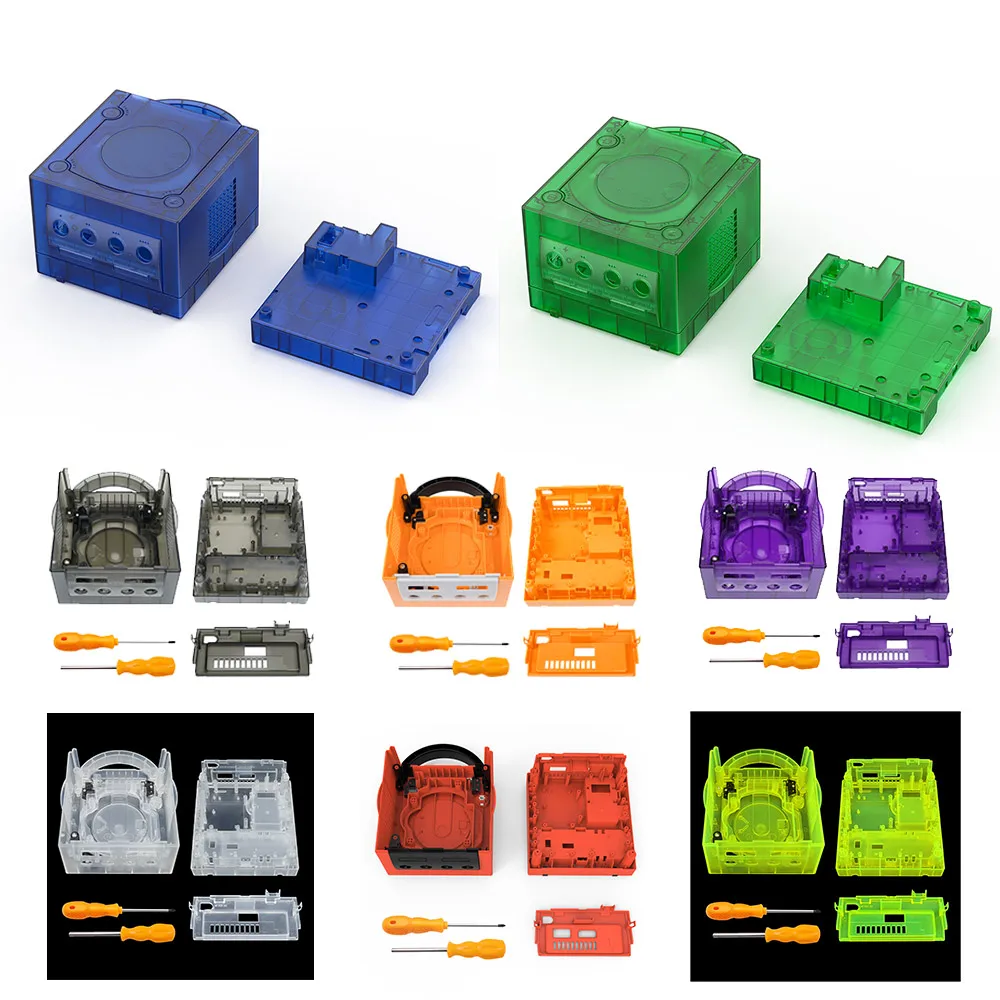 Przezroczyste etui wymienne do Nintendo Gamecube Obudowa NGC Obudowa DOL-001 i DOL-101 Akcesoria do gier — zdjęcie produktu 7