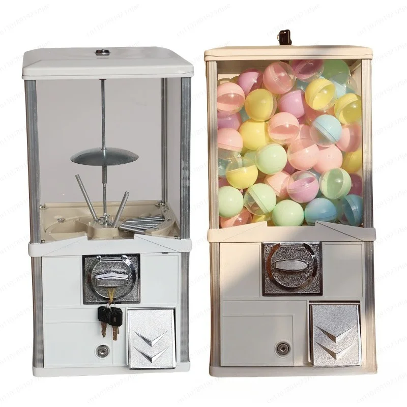 Quadratischer Tisch-Gashapon-Automat für 55-mm-Kapseln, münzbetriebener Kapselautomat, Spielzeugspender – Leere Einheit