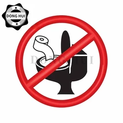 WARNING TOILET PAPER DO NOT THROW TO THE TOILET Car Sticker JDM Modified Car Motorcycle Skateboard Helmet Laptop Mug  Decal