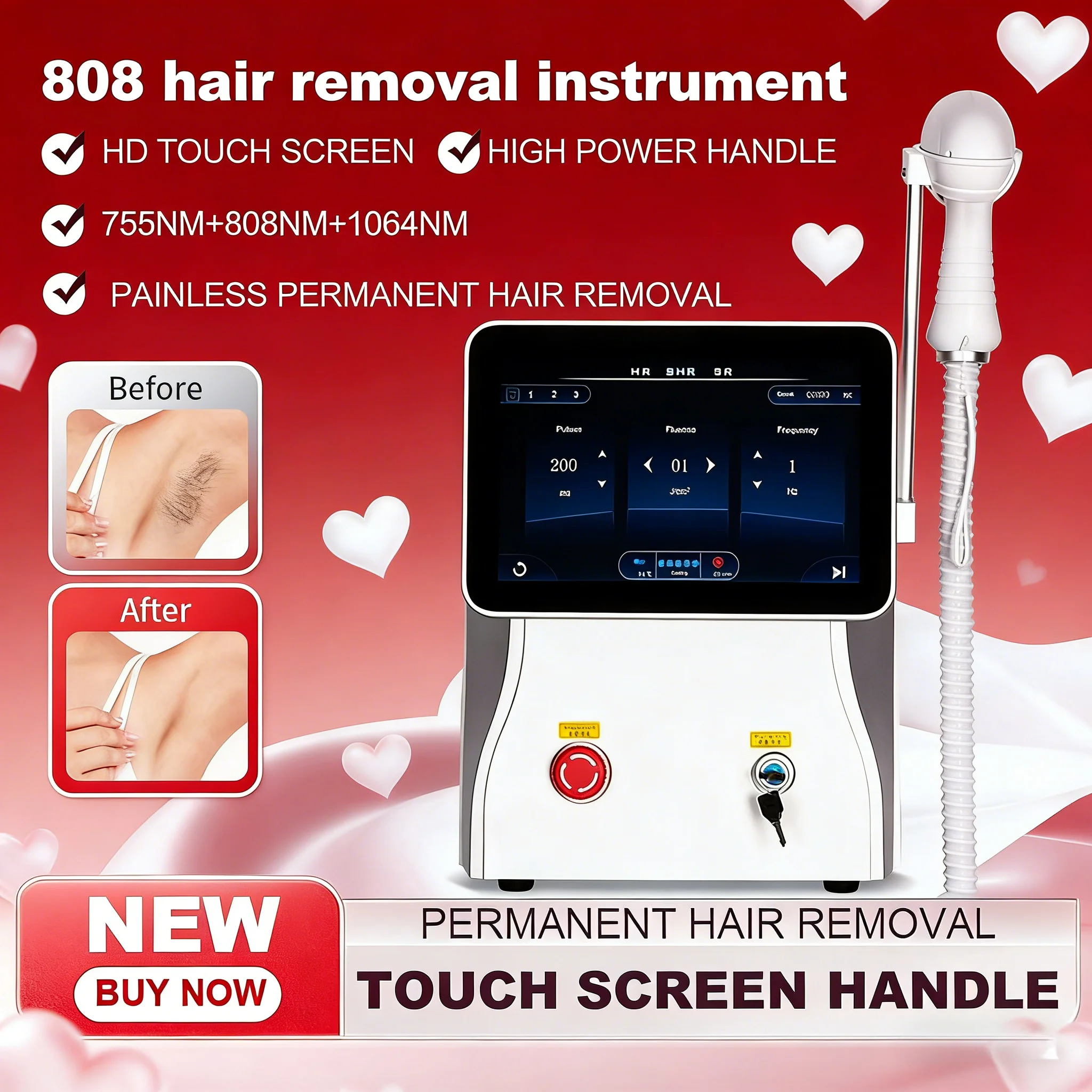 

Высокая мощность 4000 Вт эпилятор 808 диодный лазерный аппарат для удаления волос ледяная платиновая система охлаждения безболезненное удаление волос 3 длины волны