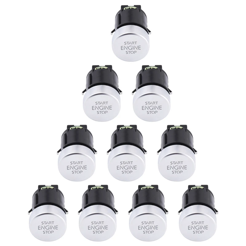 10X Car Engine Start Stop Button Switch For Tiguan 2008-2016 Sharan 2011-2016 7N 5N0959839 5N0 959 839