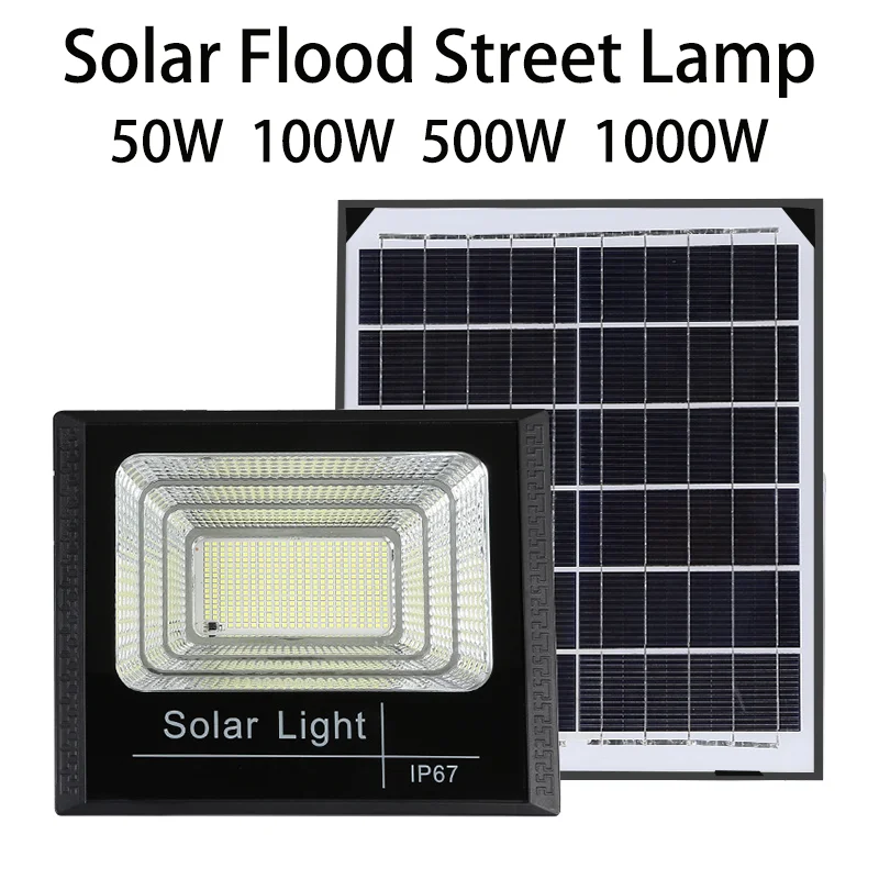 RUISENZHUO Lámparas Solares de 1000W, Farolas Solares, Luces Solares para Exteriores, Impermeables, para Jardín/Casa/Estacionamiento/Pared/Patio