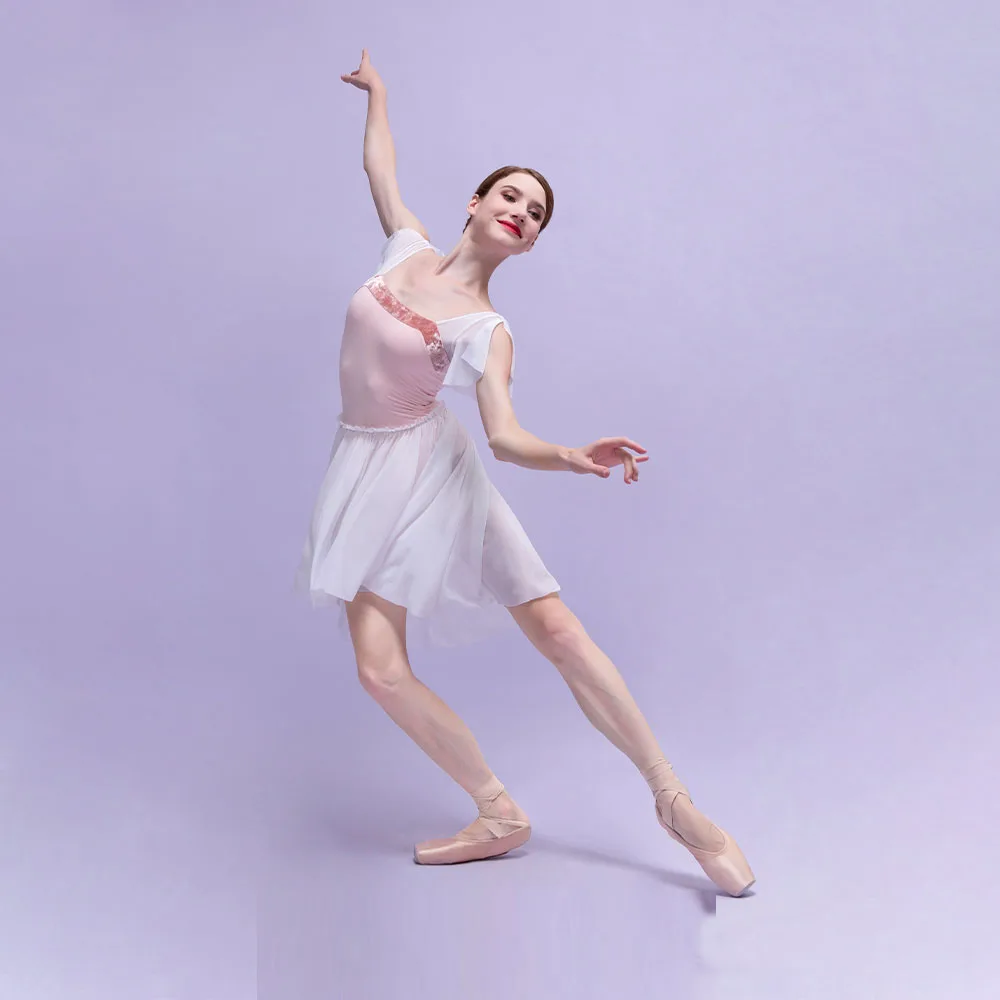 Ballet Leotard Women Swan Print Gymnastics Clothes Adult Aerial Yoga Practice Tights Stage Costume Classical Dance Costume