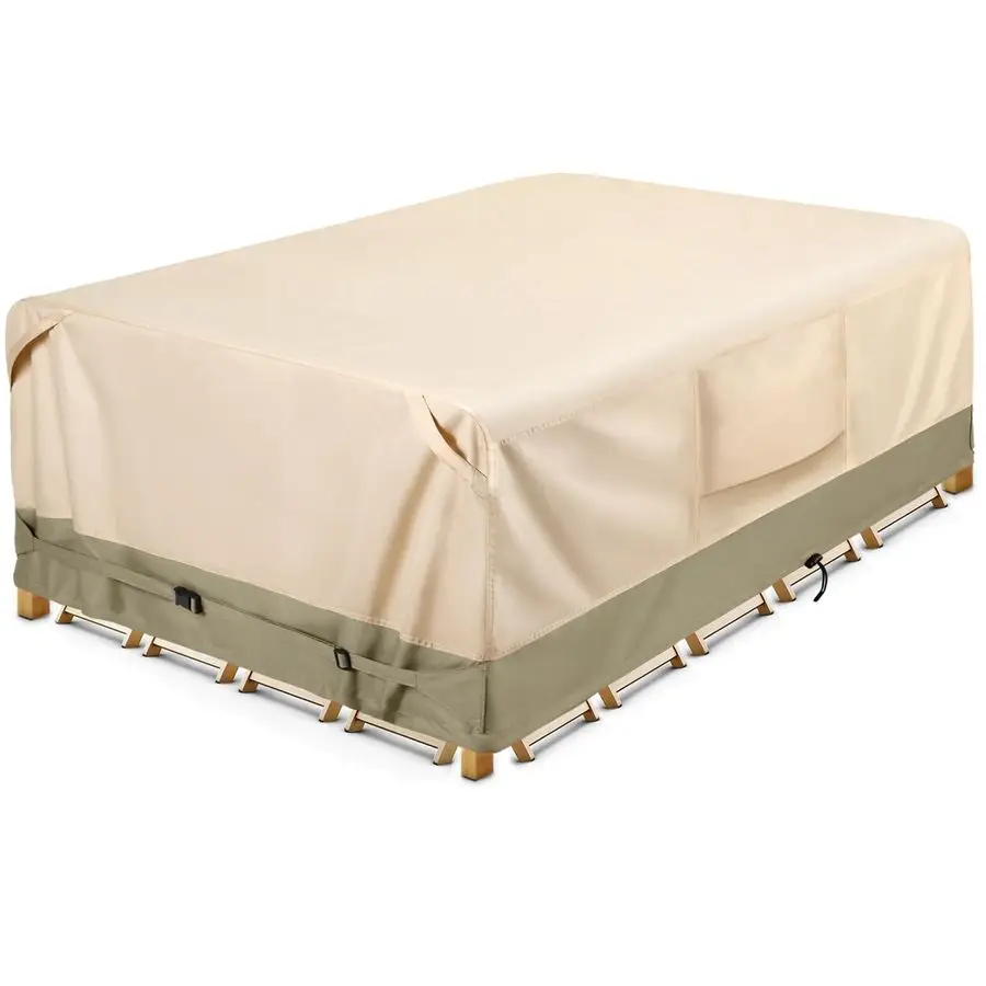 

HeavyDuty Waterproof Patio Furniture Cover for Outdoor Table and Chairs Set Fits 108L x 82W inch, 600D Oxford Fabric Ultimate We