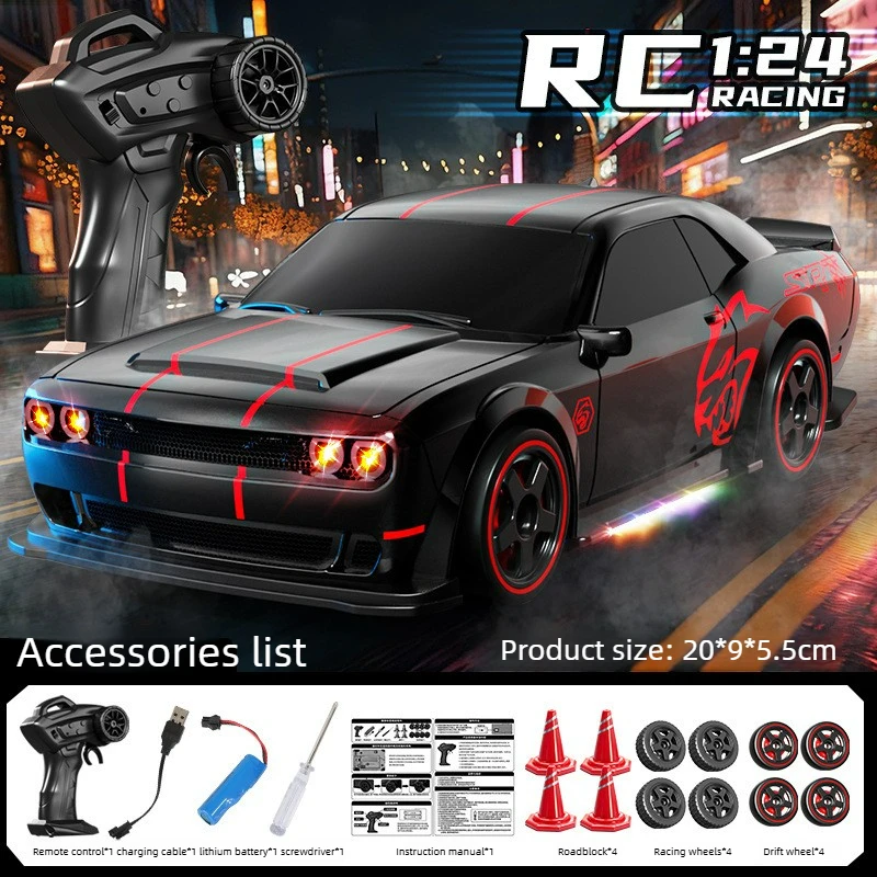 Cool Stuff Toy Car Funny Gift-1:24 Full-scale High-speed 4WD Rc Cars,Remote Control Car,Kawaii Racing Rc Drift Car,Toys for Kids