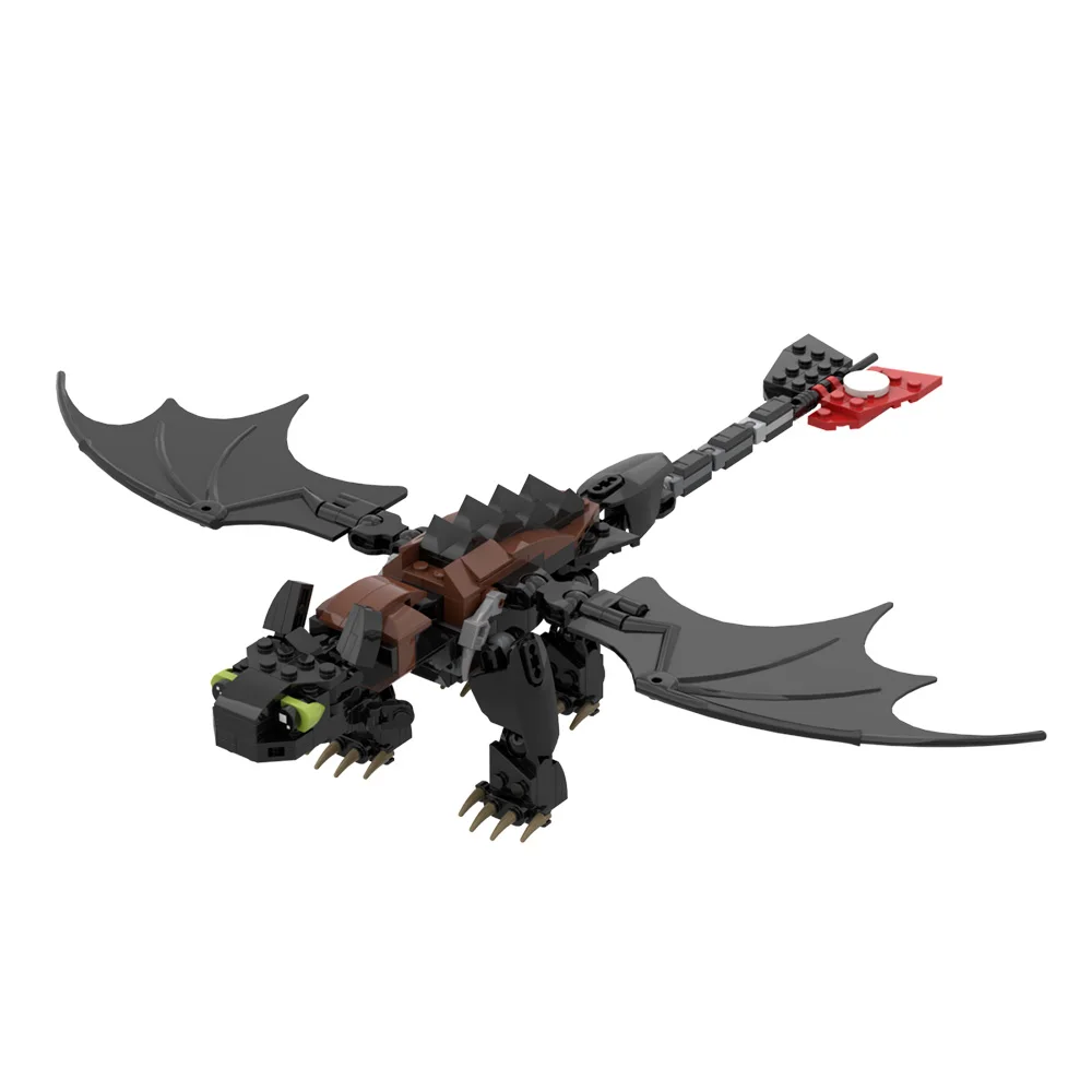 Night Fury Black Element Dragon Building Blocks Set Classic Cartoon Model Building Blocks Set Children's Toys Christmas Hallowee