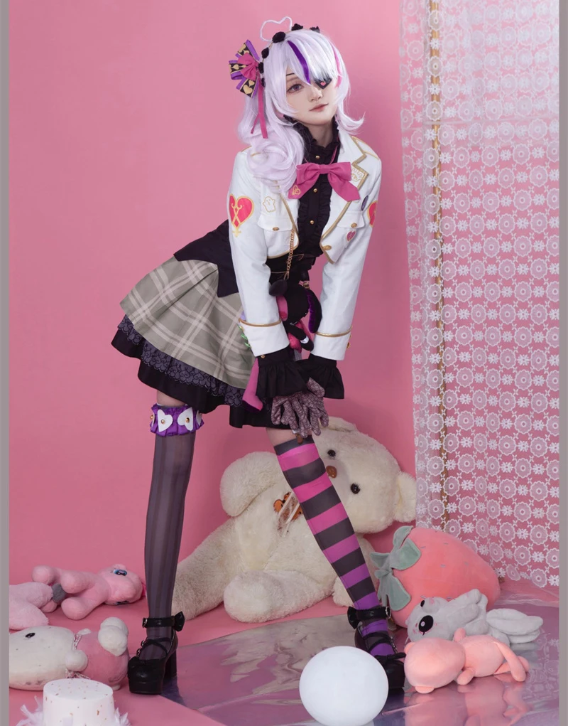 COSLEE Vtuber NIJISANJI EN Maria Marionette Dress With Rabbit Bag Cosplay Costume Outfits Halloween Carnival Suit S-XXL NEW