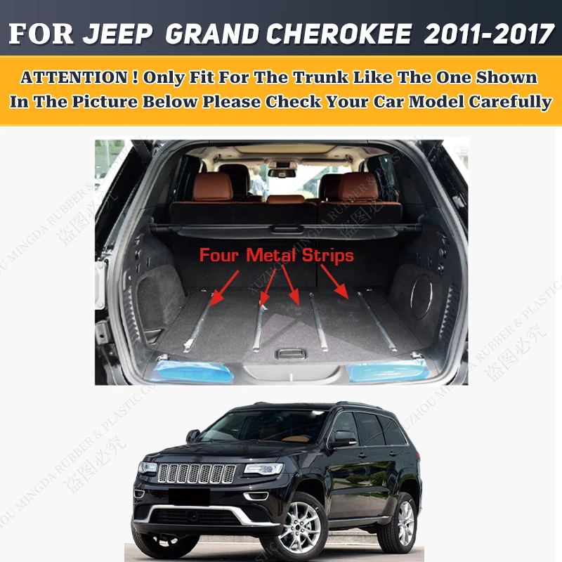 Car floor mats for Jeep Grand Cherokee WK WK2 2011-2017 12 13 14 15 16 Car Trunk Mat Carpet Cover