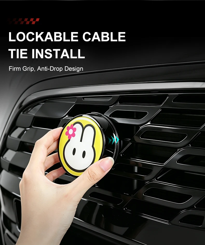 Universelles 3D-Acryl Frontgrill-Emblem Abzeichen Auto-Außenschild Styling-Dekoration Zubehör – Detail 8