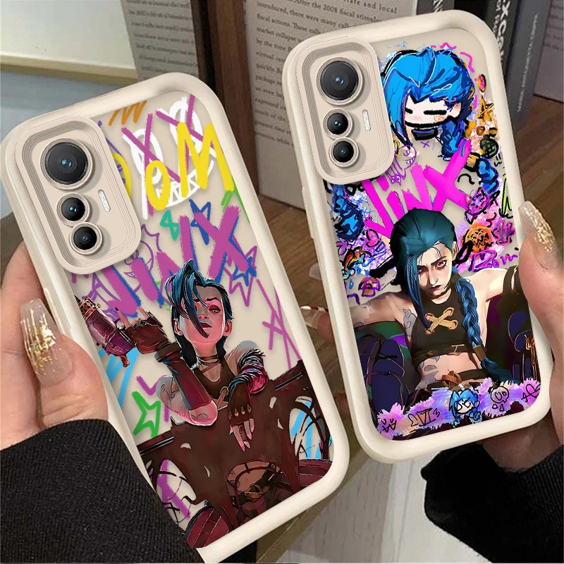 Hot Arcanes J-Jinx Graffiti Case for Xiaomi 14T 11T 12T 13T 13 12 11 Lite 5G NE POCO X6 X5 F6 F5 F3 X4 GT X3 NFC M5S M6 Pro 4G